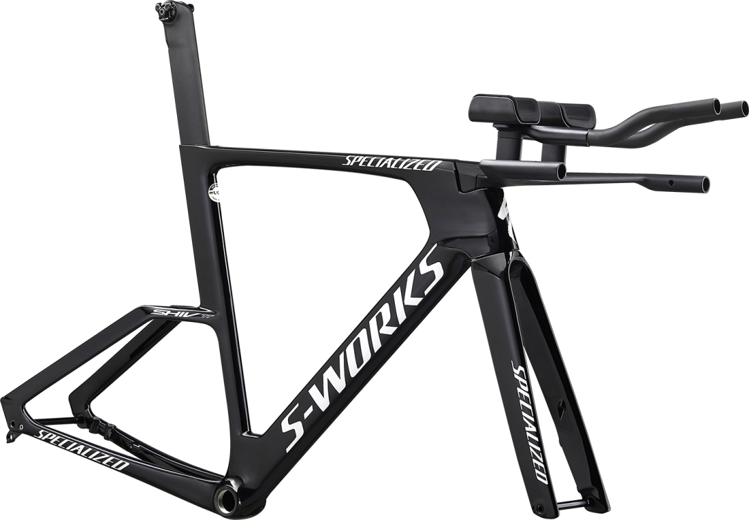 Рамы шоссе, гревел рама-модуль Specialized S-Works Shiv TT Disc Gloss Tarmac Black / White Артикул 77420-0203, 77420-0201, 77420-0204, 77420-0202