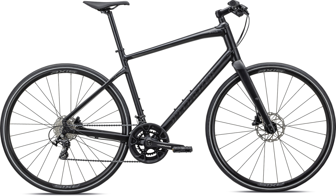 Городские велосипеды Specialized Sirrus 4.0 2022 Satin Black / Smoke / Black Reflective Артикул 90922-5103, 90922-5100, 90922-5104, 90922-5101, 90922-5102, 90922-5105
