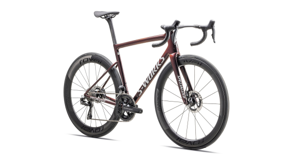 Specialized S-Works Tarmac SL8 Dura-Ace Di2 2025 Gloss Solidity / Red To Black Pearl / Metallic Whit