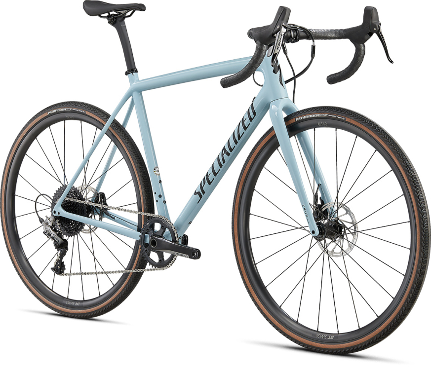 Циклокроссовые, внедорожные велосипеды Specialized Crux Comp 2022 Gloss Arctic Blue / Tarmac Black Артикул 91422-5052, 91422-5056, 91422-5061, 91422-5054, 91422-5049, 91422-5058