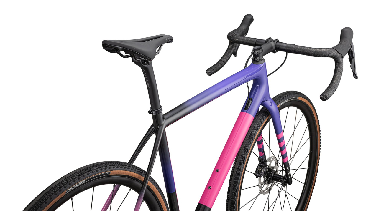 Циклокроссовые, внедорожные велосипеды Specialized Crux Comp - Shimano GRX 2025 Gloss Carbon / Purple Haze / Rebel Pink / Birch Артикул 91425-5456, 91425-5454, 91425-5449, 91425-5461, 91425-5452, 91425-5458
