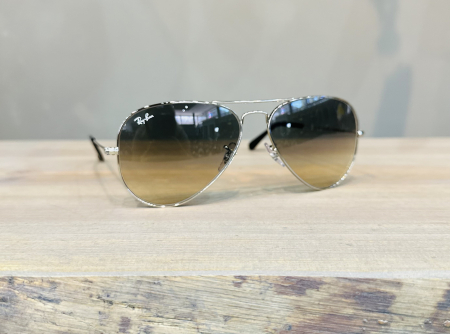 Очки Очки городские Ray-Ban Aviator оправа Polished Silver Metal линза Light Grey Gradient Артикул 