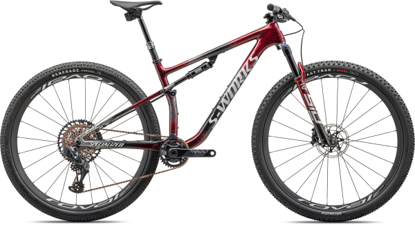 Specialized S-Works Epic 2023 Gloss Red Tint / Black Tint / Flake Silver / Granite
