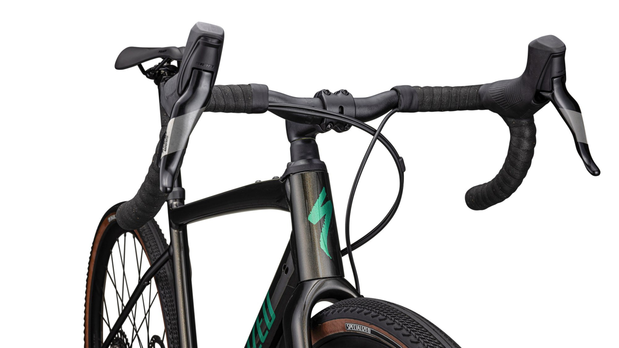 Гравийные велосипеды, комфорт плюс Specialized Diverge Comp E5 2024 Gloss Metallic Obsidian/ Metallic Pine Green Артикул 95424-5258, 95424-5256, 95424-5249, 95424-5261, 95424-5254, 95424-5252