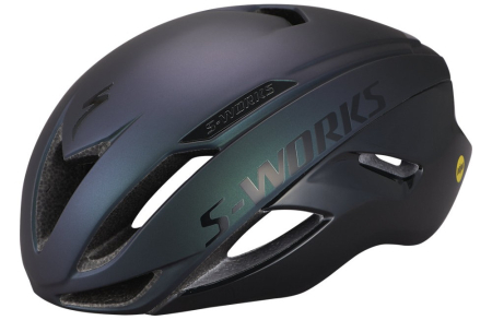 Шлемы Шлем Specialized S-Works Evade II ANGI MIPS Satin Chameleon/Gloss Black Артикул 60721-1723, 60721-1724, 60721-1722