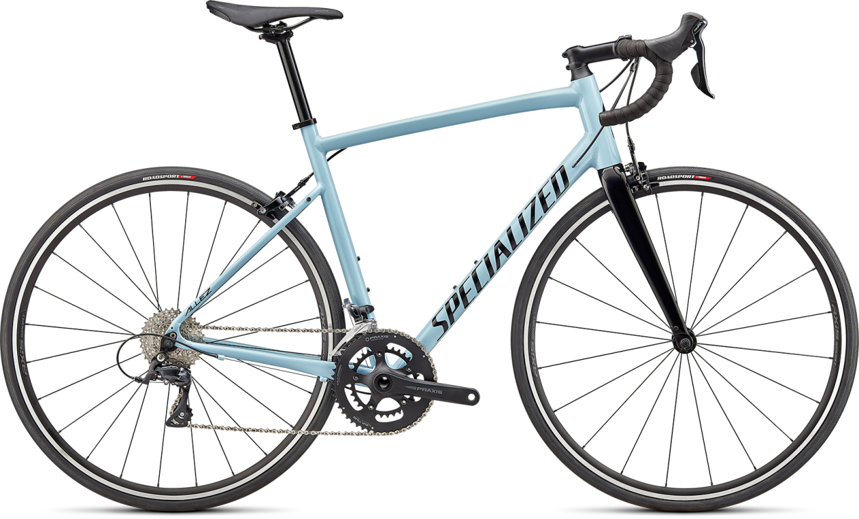 Шоссейные велосипеды Specialized Allez Sport 2022 Gloss Arctic Blue/Tarmac Black Артикул 94622-6152, 94622-6158, 94622-6154, 94622-6161, 94622-6156, 94622-6149