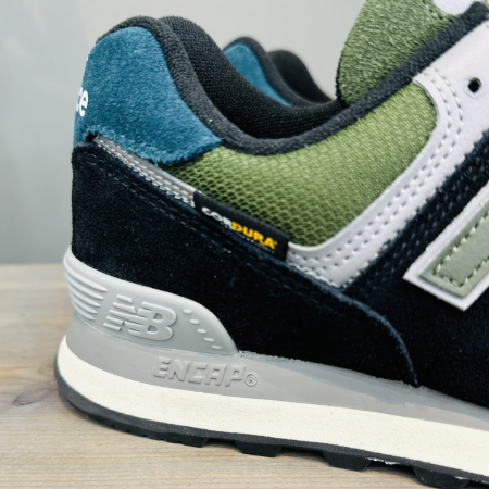 Кроссовки Кроссовки New Balance 574 Black Green Артикул U574KBG9, U574KBG12, U574KBG11, U574KBG7, U574KBG10, U574KBG8.5, U574KBG8, U574KBG9.5