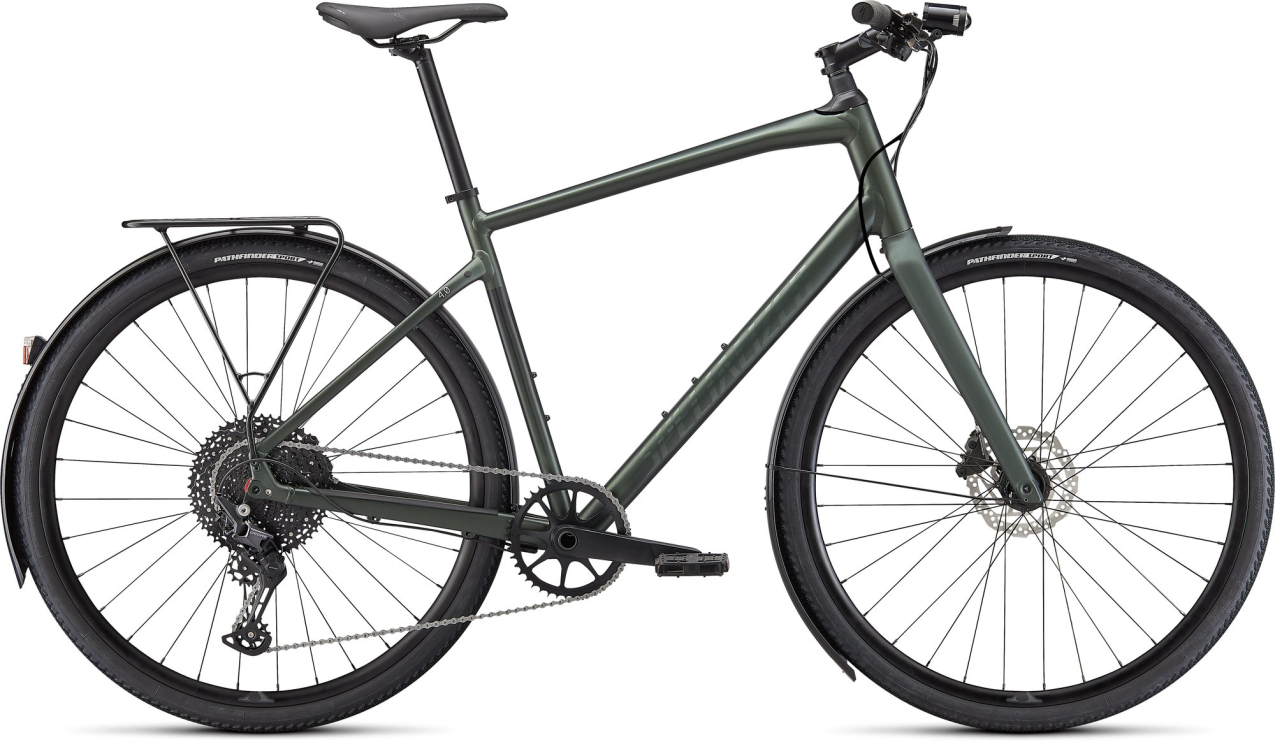 Городские велосипеды Specialized Sirrus X 4.0 EQ 2022 Satin Oak Green Metallic / Black Reflective Артикул 92421-5300, 92421-5304, 92421-5302, 92421-5301, 92421-5306, 92421-5303, 92421-5305