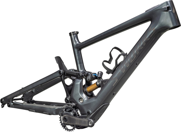 фреймсет Specialized S-Works Turbo Kenevo SL 2 2025 Gloss Black Liquid Metal / Brushed Liquid Metal 