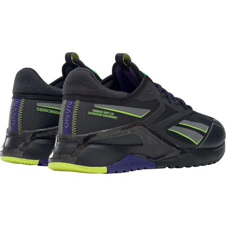 Кроссовки Кроссовки Reebok Nano X2 TR Adventure core black/bold purple/solar acid yellow Артикул HQ58528.5