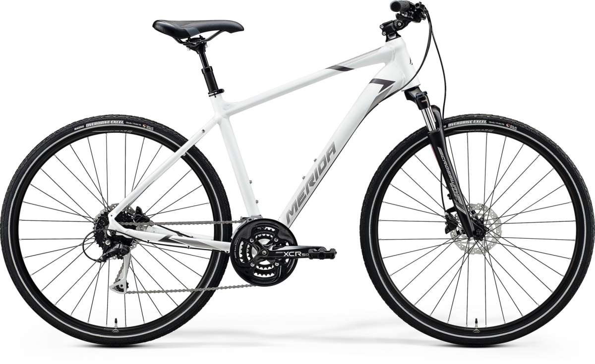 Гибридные велосипеды Merida Crossway 100 2020 белый-матовый Артикул 6110835757, 6110835746, 6110835735, 6110835724