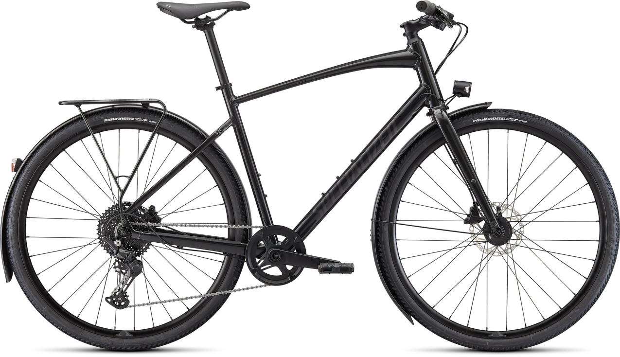 Городские велосипеды Specialized Sirrus X 3.0 EQ 2022 Gloss Nearly Black / Black Reflective Артикул 92421-7300, 92421-7306, 92421-7303, 92421-7301, 92421-7302, 92421-7304, 92421-7305