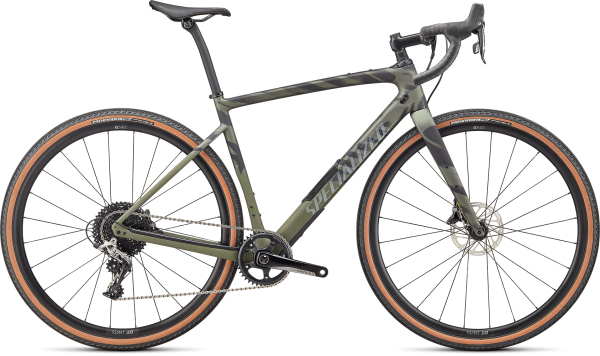 Specialized Diverge Comp Carbon 2022 Satin Olive/Oak/Chrome/Wild