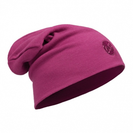 Бандана Шапка BUFF 2016-17 WOOL BUFF MERINO WOOL THERMAL HAT SLOUCHY BUFF SOLID PINK CERISSE Артикул 