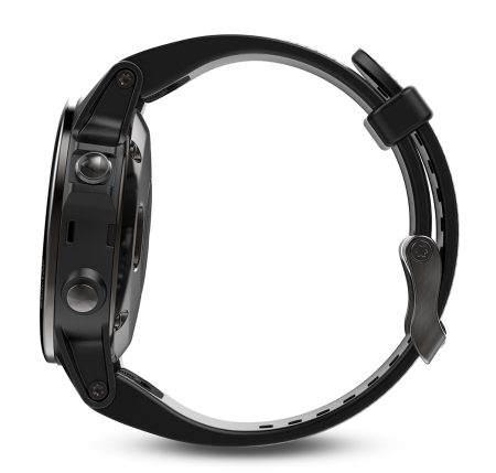 Спортивные часы Garmin Fenix 5 Sapphire черные с черным ремешком Артикул 010-01688-11