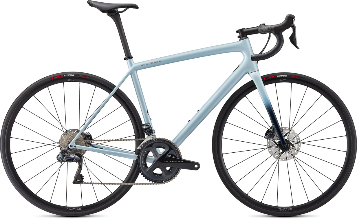 Шоссейные велосипеды Specialized Aethos Expert 2021 Gloss Ice Blue/Teal Tint/Flake Silver Артикул 97221-3056, 97221-3052, 97221-3061, 97221-3058, 97221-3054, 97221-3049
