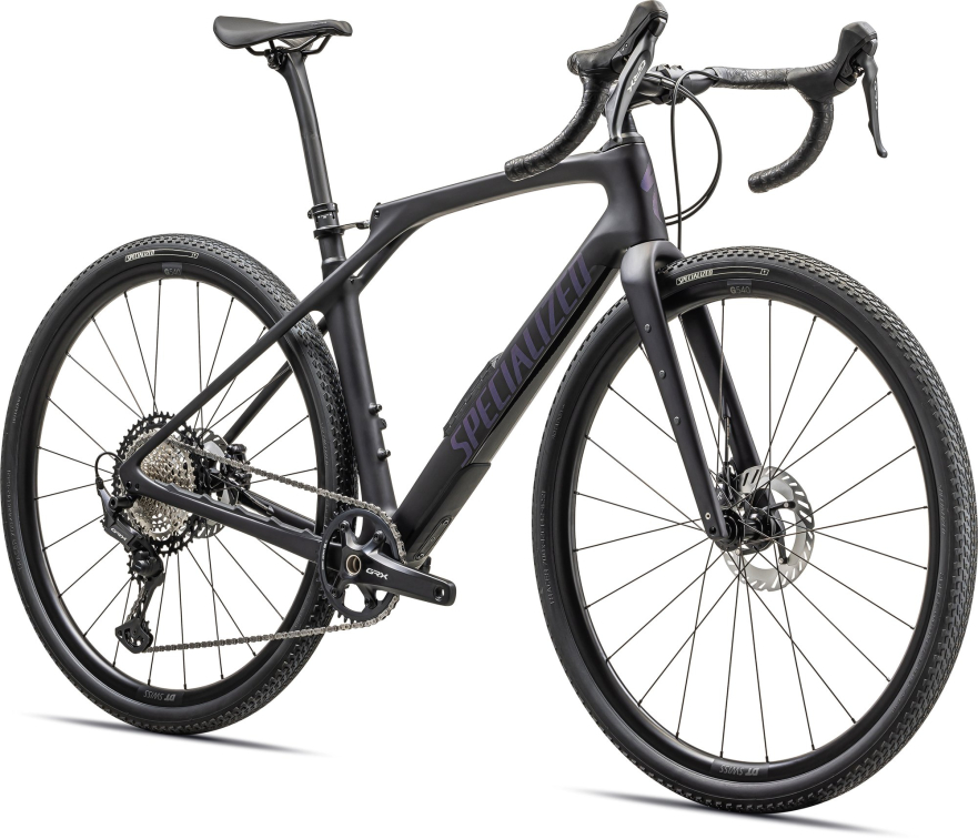 Гравийные велосипеды, комфорт плюс Specialized Diverge STR Comp Carbon 2024 Satin Metallic Midnight Shadow/ Violet Ghost Pearl Артикул 96223-5061, 96223-5052, 96223-5054, 96223-5058, 96223-5049, 96223-5056