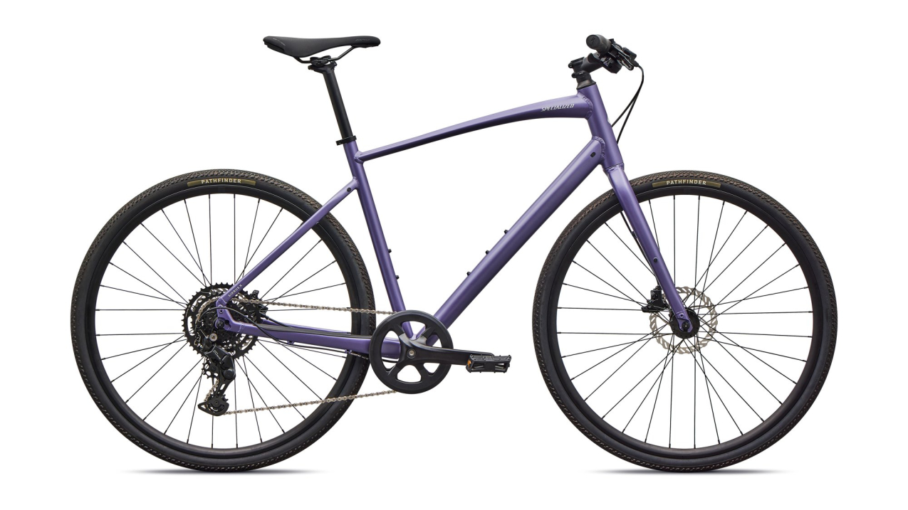 Городские велосипеды Specialized Sirrus X 2.0 2026 Satin Mauve Metallic / Dolomite Metallic Frost Reflective Артикул 92426-8201, 92426-8202, 92426-8205, 92426-8200, 92426-8203, 92426-8204
