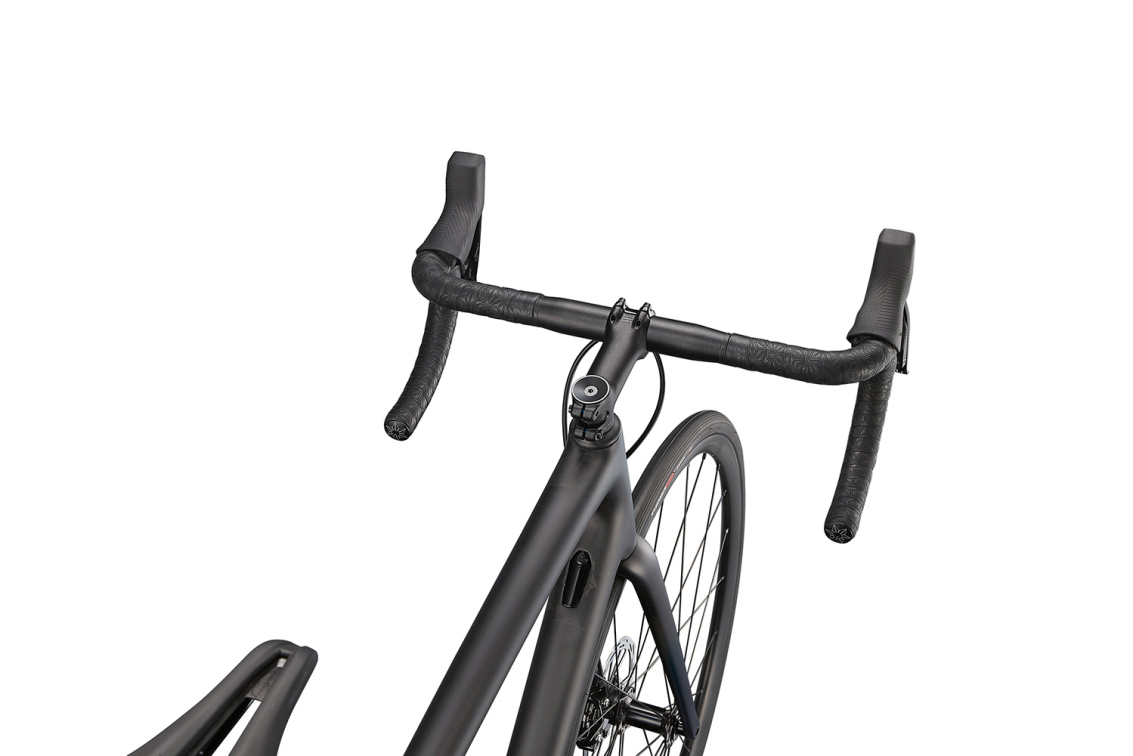 Шоссейные велосипеды Specialized Aethos Comp 2022 Satin Carbon/Teal Tint Fade/Flake Silver Артикул 97222-5149, 97222-5152, 97222-5161, 97222-5154, 97222-5156, 97222-5158