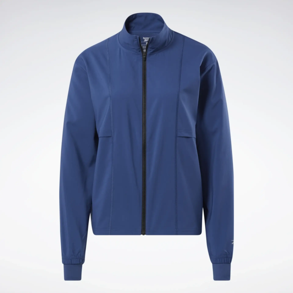 Куртки Куртка женская Reebok WOR Run Woven Wind Jacket batik blue Артикул H65600L, H656002XS, H65600XS, H65600XL, H65600S, H65600M