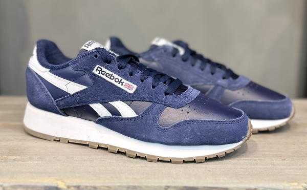 Кроссовки Кроссовки Reebok Classic Leather vector navy/vector navy/ftwr white Артикул GV96426, GV964211.5, GV96427, GV964211, GV96428, GV96426.5, GV964210