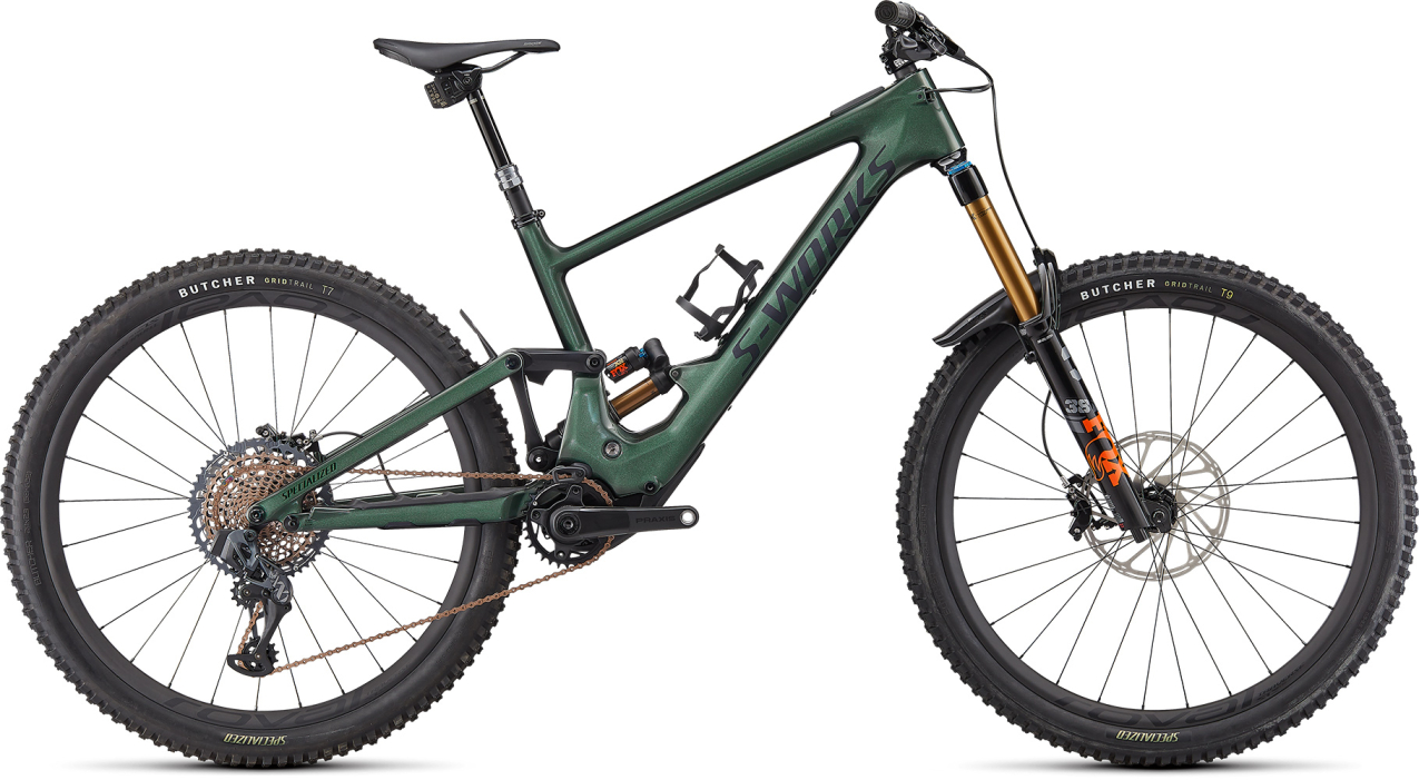 TURBO KENEVO - Больше трейлов! Specialized S-Works Turbo Kenevo SL 2021 Gloss Oak Green Metallic / Satin Blac Артикул 98021-0003, 98021-0002, 98021-0005, 98021-0004