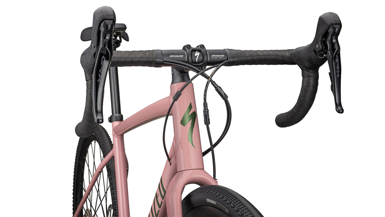 Гравийные велосипеды, ригиды Specialized Diverge E5 Elite 2025 Gloss Dusky Pink / Cypress Green Metallic Артикул 95425-4056, 95425-4061, 95425-4049, 95425-4058, 95425-4052, 95425-4044, 95425-4054