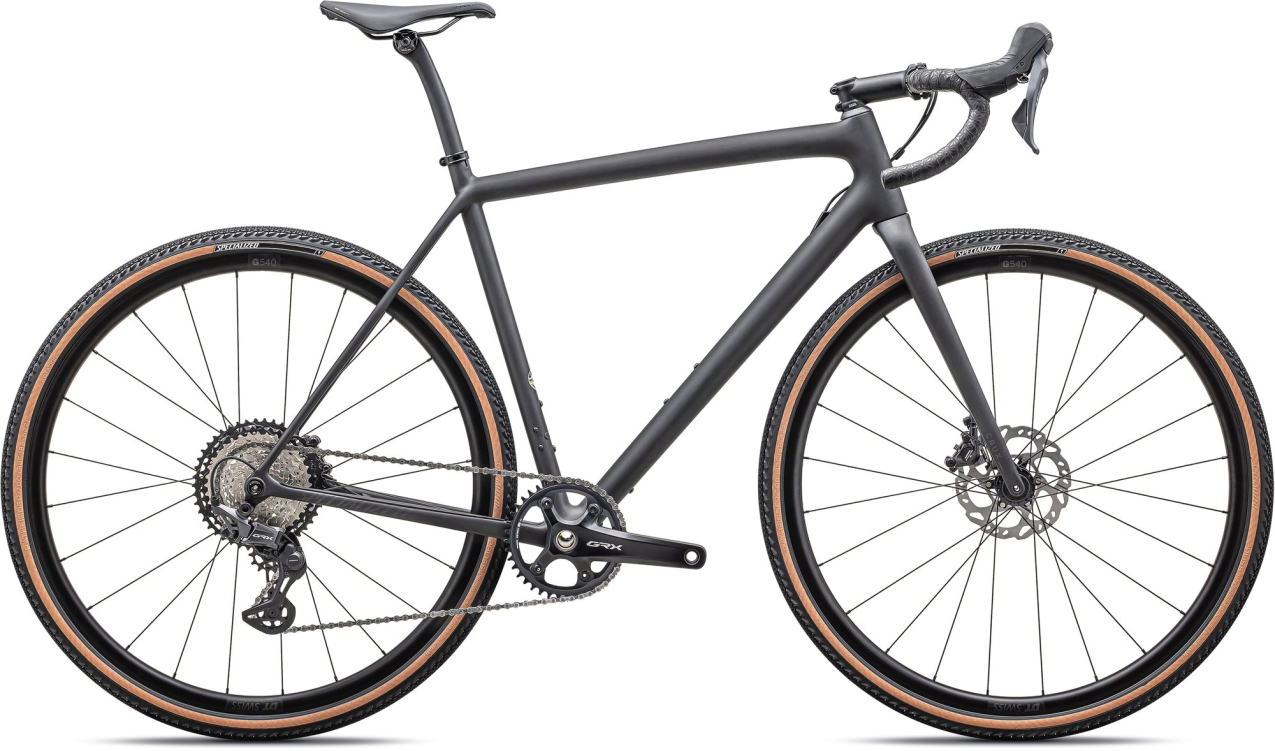 Циклокроссовые, внедорожные велосипеды Specialized Crux Comp - Shimano GRX 2025 Satin Carbon/Smoke  Артикул 91425-5554, 91425-5558, 91425-5552, 91425-5561, 91425-5549, 91425-5556