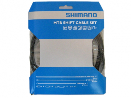 Троса, оболочки, наконечники Трос переключения Shimano 1.2x1200 с PTFE с оплеткой Артикул 