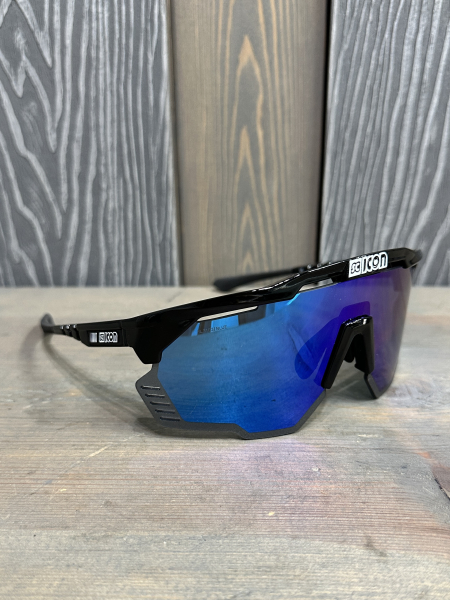 Очки спортивные Scicon AeroShade Kunken оправа Black Gloss линза SCNPP Multimirror Blue