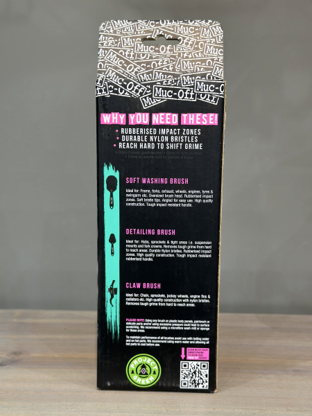 Велохимия Набор щеток Muc-Off 220 Premium Brush для чистки и полировки велосипеда  3 шт Артикул 