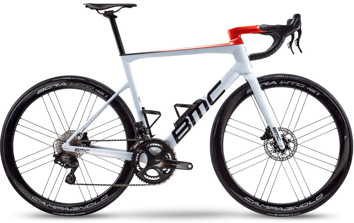 Шоссейные велосипеды BMC Teammachine SLR01 Team Super Record EPS 2022 White/Neon red Артикул TMSLR01 54