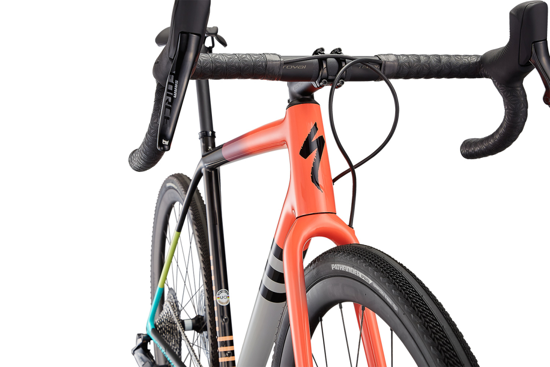 Циклокроссовые, внедорожные велосипеды Specialized Crux Pro 2022 Satin Dusty Blue/Ice Papaya Артикул 91422-1052, 91422-1049, 91422-1054, 91422-1061, 91422-1056, 91422-1058