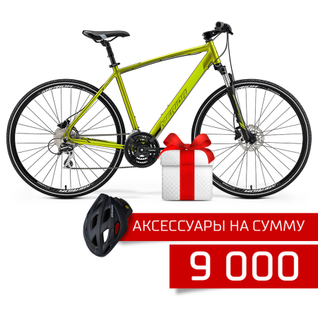 Merida 2019 по акции, городские велосипеды Merida Crossway 20-D SilkOlive Green 2019 Артикул 
