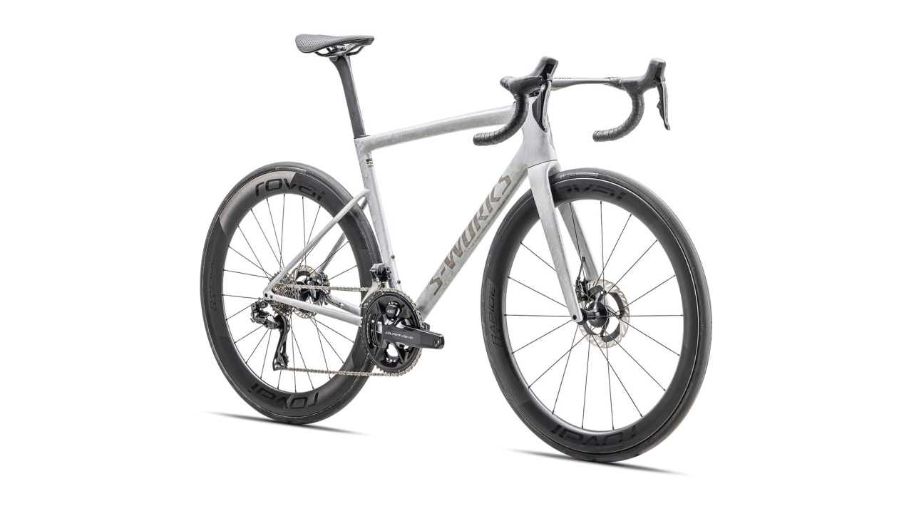 S-WORKS велосипеды шоссе Specialized S-Works Tarmac SL8 Dura-Ace Di2 2025 Gloss Dove Grey / Silver Dust Blurred Impasto Артикул 94925-0044, 94925-0061, 94925-0049, 94925-0058, 94925-0056, 94925-0052, 94925-0054