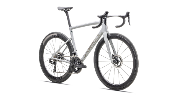 Specialized S-Works Tarmac SL8 Dura-Ace Di2 2025 Gloss Dove Grey / Silver Dust Blurred Impasto