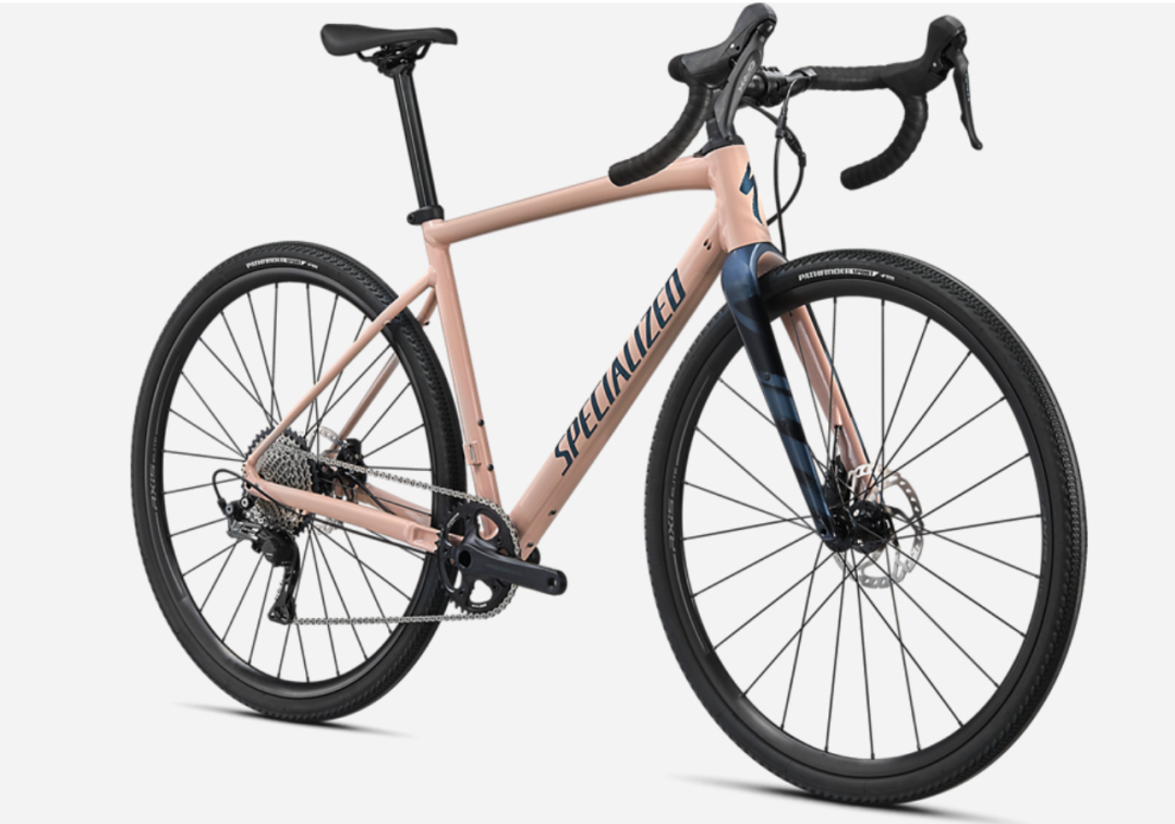 Гравийные велосипеды, комфорт плюс Specialized Diverge Comp E5 2021 Gloss Blush/Cast Blue Metallic/Chrome/Wild Ferns Артикул 96220-5361, 96220-5354, 96220-5349, 96220-5352, 96220-5358, 96220-5356, 96220-5364