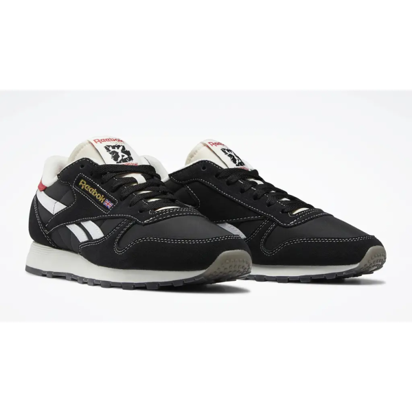 Кроссовки Reebok Classic Leather core black/ftwr white/vector red