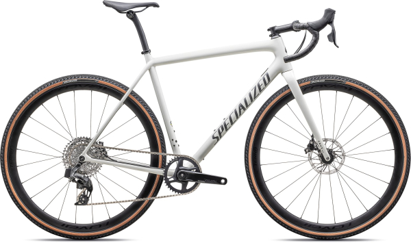 Specialized Crux Expert Sram Rival eTap AXS 2025 Gloss Dune White / Smoke Liquid Metal