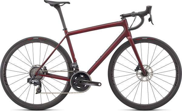 Specialized Aethos Pro 2022 Maroon/Black Tint Edge Fade