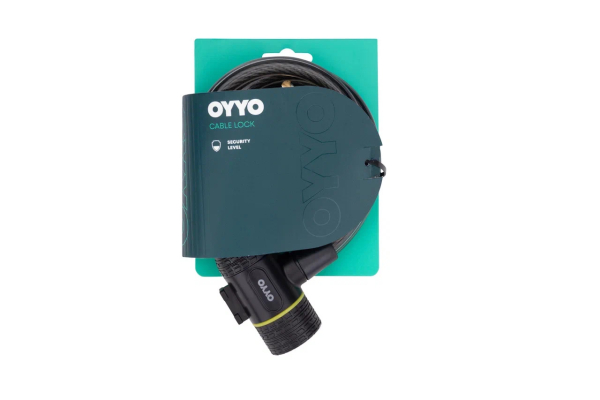 Замок велосипедный OYYO CB03 с ключом 12х1500мм трос