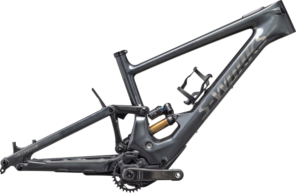 фреймсет Specialized S-Works Turbo Kenevo SL 2 2025 Gloss Black Liquid Metal / Brushed Liquid Metal 