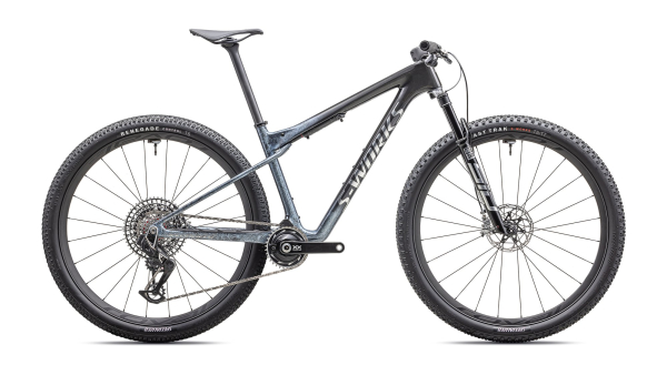Specialized S-Works Epic World Cup 2025 Gloss Glacial Metallic Granite / Brushed Chrome