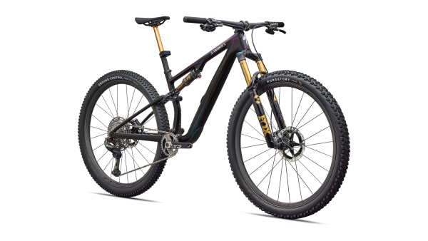 Specialized S-Works Epic 8 Evo Di2 2026 Gloss Carbon / Green to Purple Viavi Fade / Brushed Liquid
