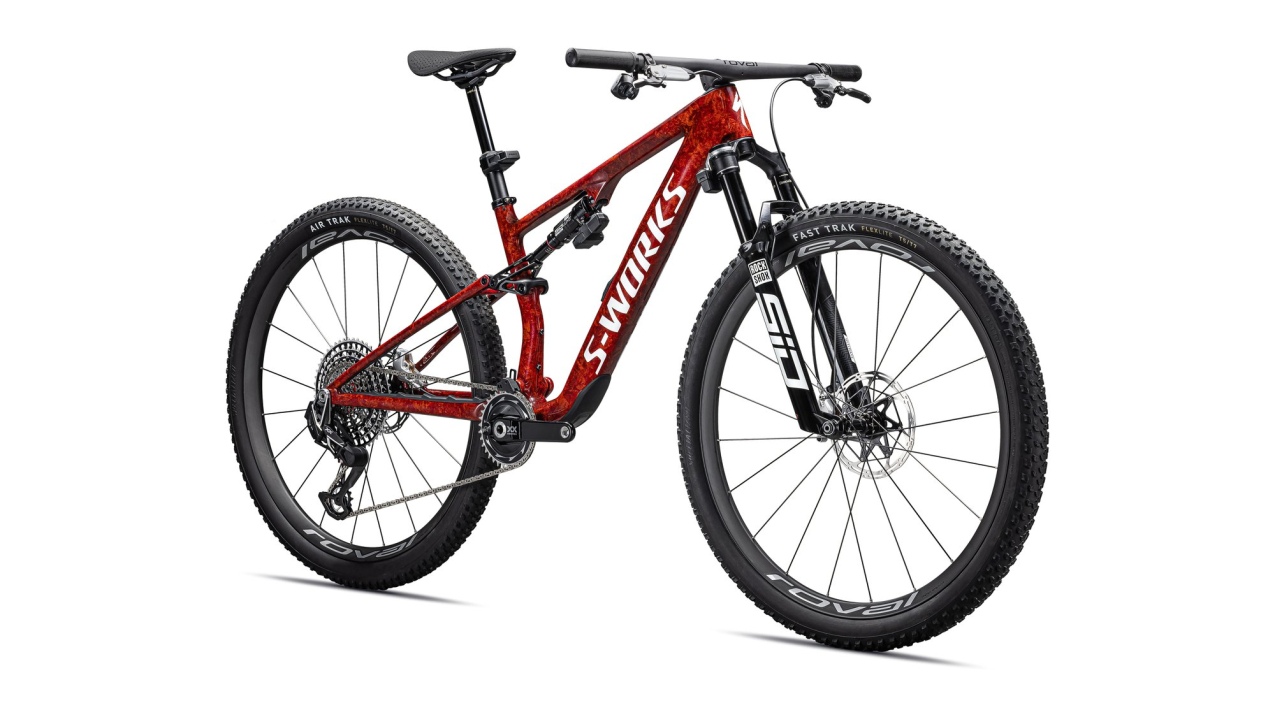 S-WORKS горные велосипеды Specialized S-Works Epic 8 2026 Gloss Fiery Red Dry Impasto / Metallic White Silver Артикул 90326-0102, 90326-0103, 90326-0105, 90326-0104