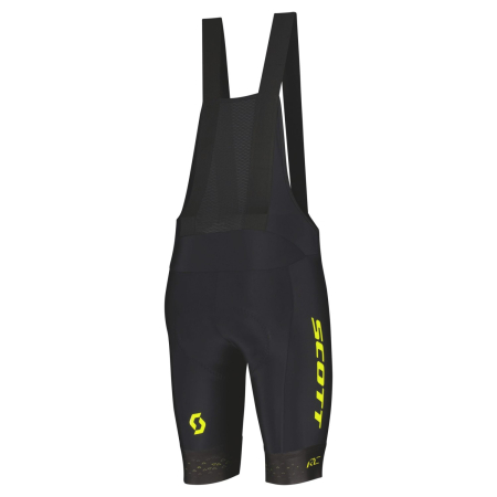 Велотрусы мужские Велотрусы Scott RC Pro +++ с лямками black/sulphur yellow Артикул 7615523405824, 7615523405831, 7615523405817