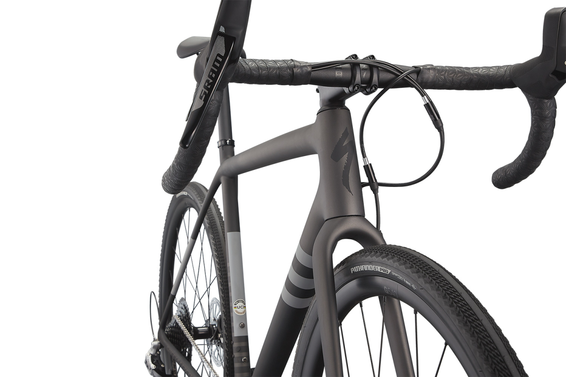 Циклокроссовые, внедорожные велосипеды Specialized Crux Comp 2022 Satin Smoke / Black / Cool Grey Артикул 91422-5158, 91422-5152, 91422-5161, 91422-5156, 91422-5149, 91422-5154