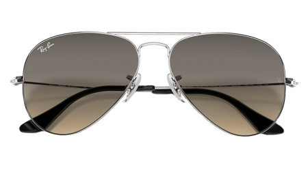 Очки Очки городские Ray-Ban Aviator оправа Polished Silver Metal линза Light Grey Gradient Артикул 