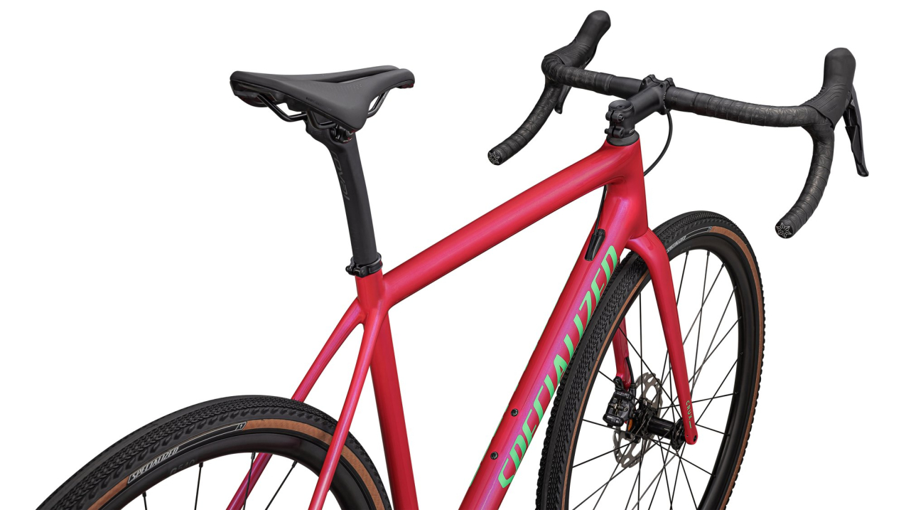Циклокроссовые, внедорожные велосипеды Specialized Crux Comp - Shimano GRX 2024 Gloss Vivid Pink/Electric Green Артикул 91424-5049, 91424-5056, 91424-5052, 91424-5061, 91424-5058, 91424-5054