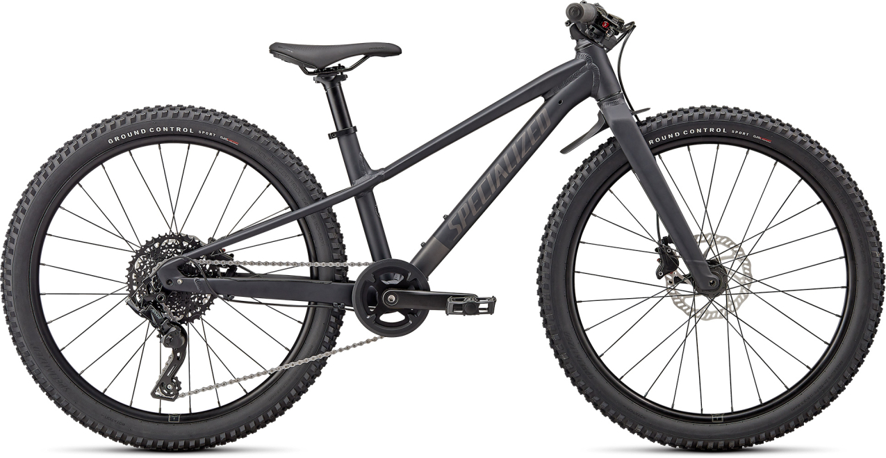 Подростковые,  для мальчиков, старше 8-ми лет Specialized Riprock 24 2022 Satin Cast Black/Smoke Артикул 96522-8711